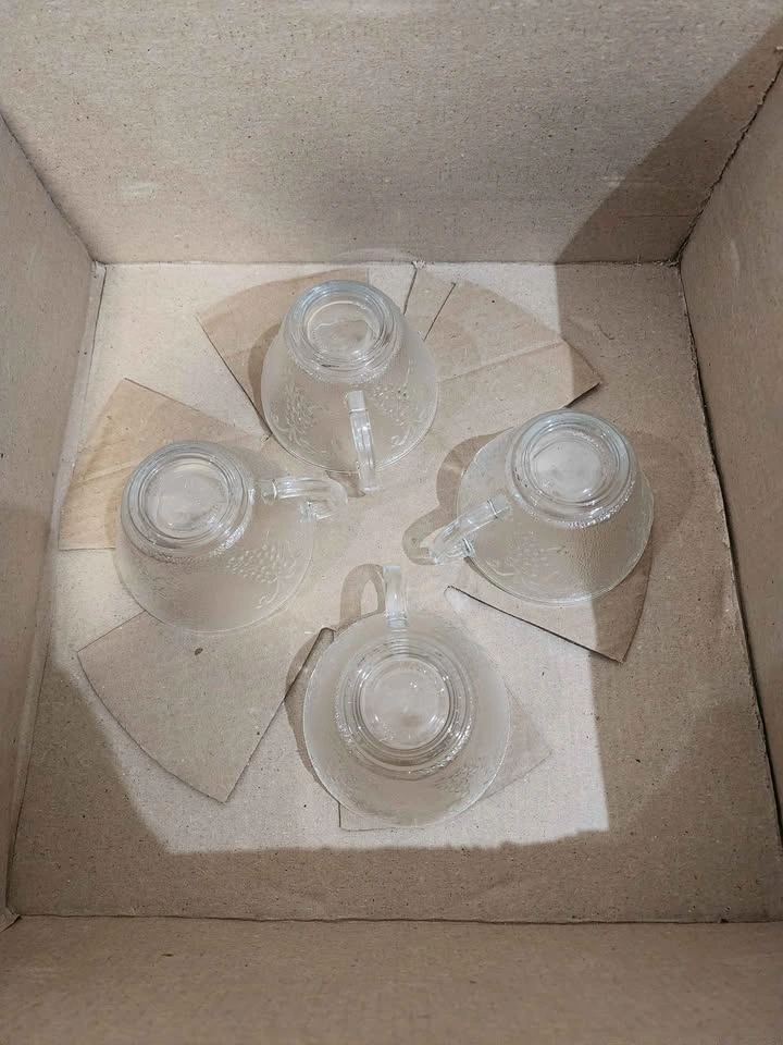 Brand New Romance Glass Punch Bowl Set - photo 3