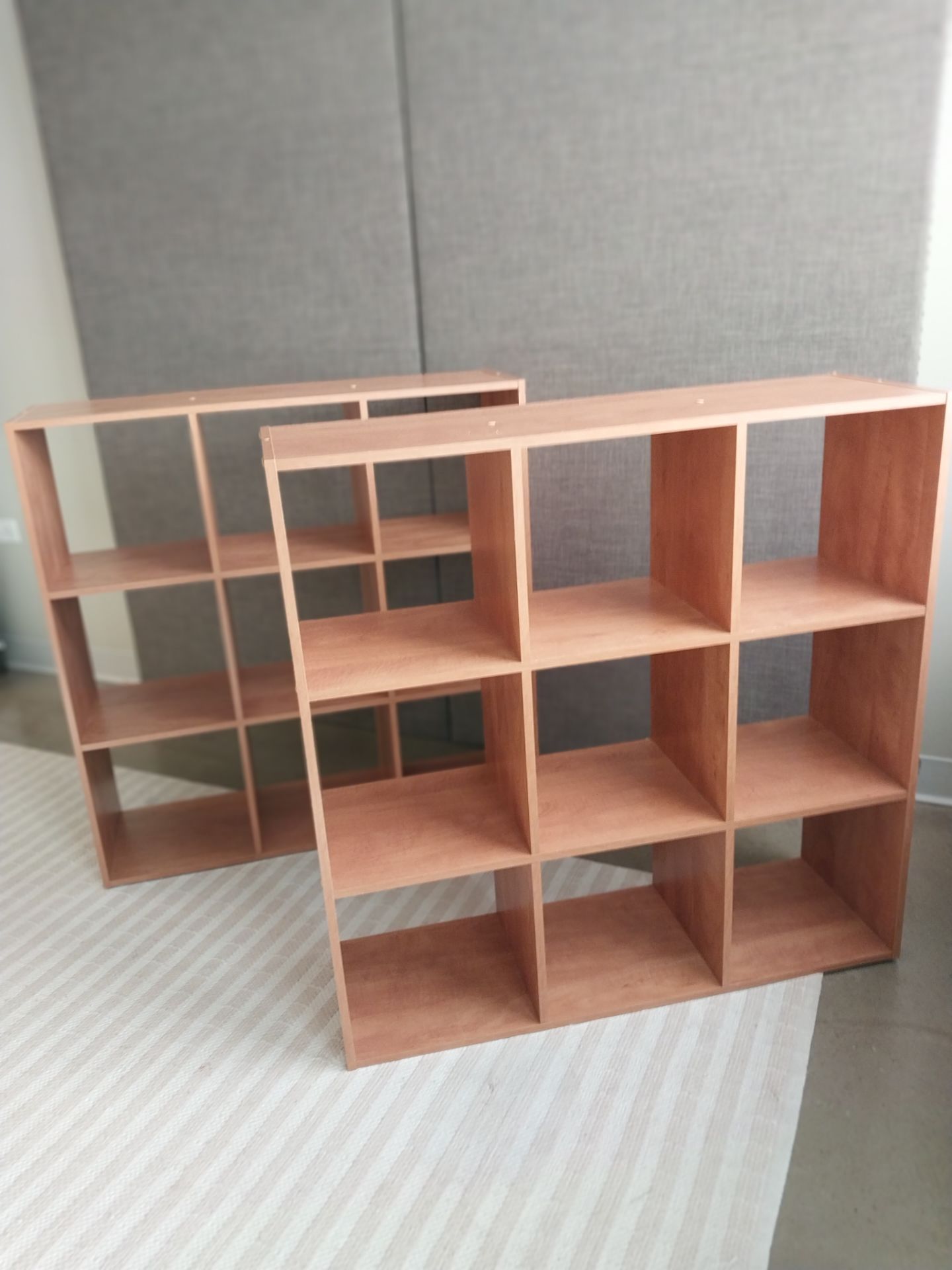 2 Matching 9-Cube Organizer Stackable Shelves – Great Condition - photo 3