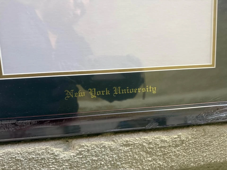 NYU Official Diploma Frame - Brand New - photo 4