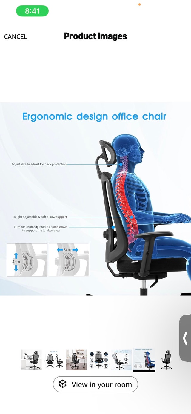 Ergonomic Office Chair with 4 Gear Adjust - photo 3