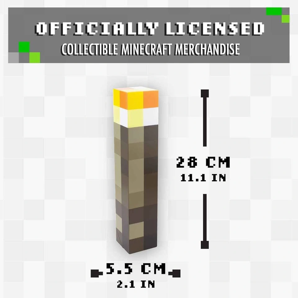 Minecraft Torch Light Wall Decoration - New in Box - photo 3