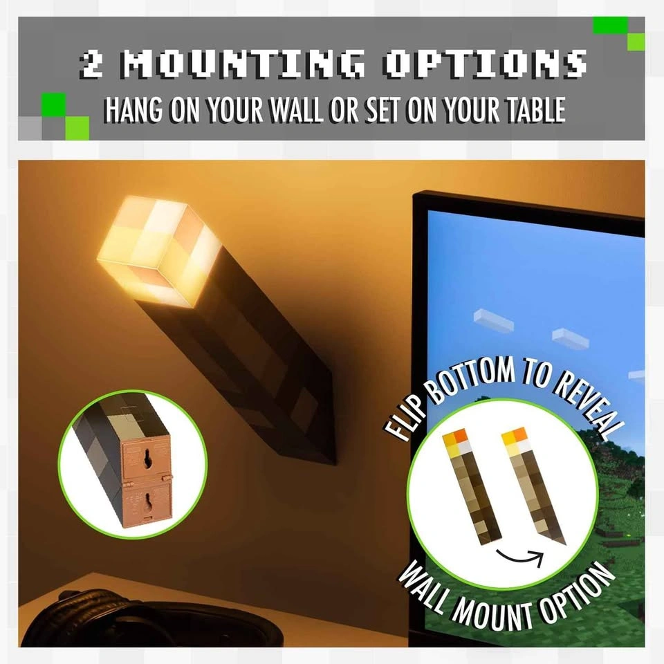 Minecraft Torch Light Wall Decoration - New in Box - photo 5