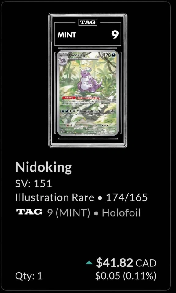 Nidoking TAG 9 (mint) - photo 2