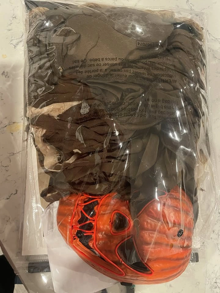 Child's Light Up Jackolantern Halloween Costume (12-14) - photo 3