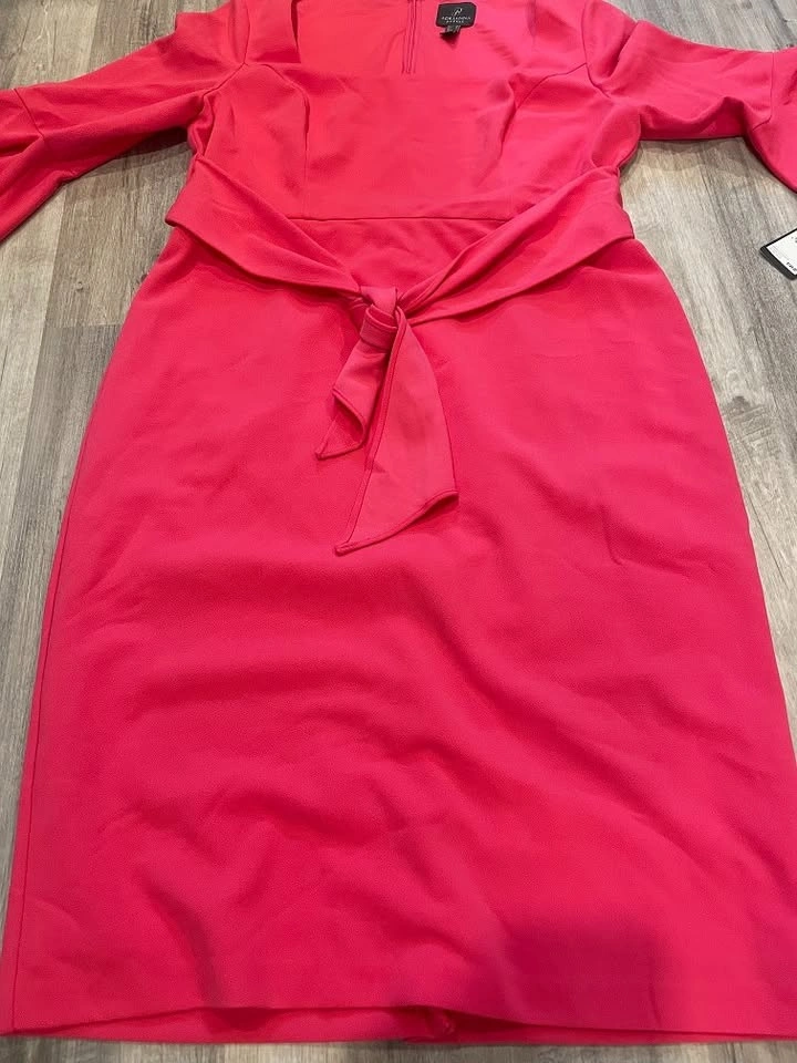 Women's Adrianna Papell Bell Sleeve Tie Front Dress (Sz 14) - photo 3