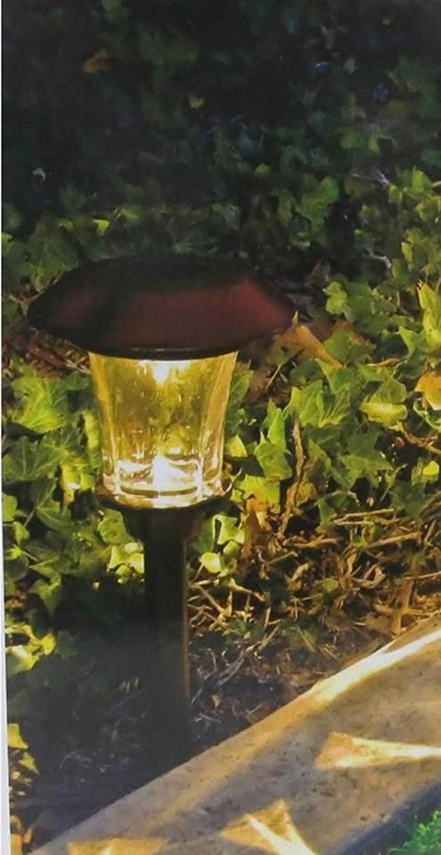 New HGTV Home 10 Piece Stainless Steel Solar Pathway Lights - photo 3