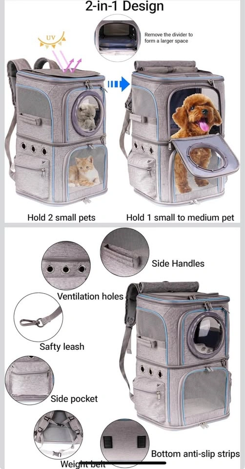2-in-1 Pet Carrier Backpack for Cats/Dog - photo 2
