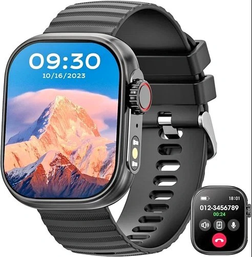 Smart Watch for Men Women with Bluetooth Call, 2.01‘’ Fitness Tr