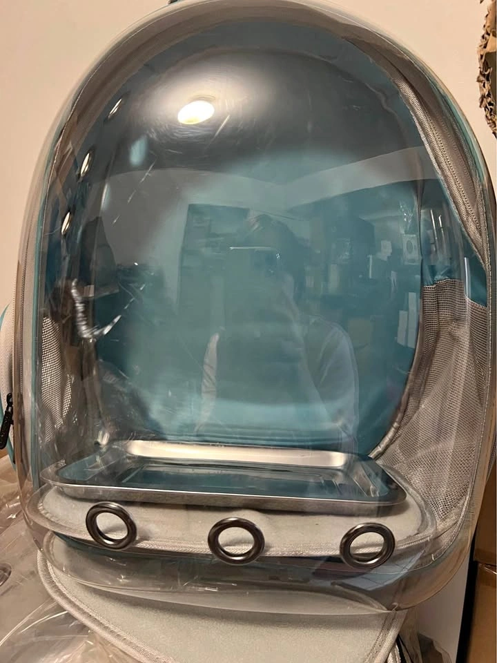 Teal Pet Carrier Backpack w/ Bubble Window