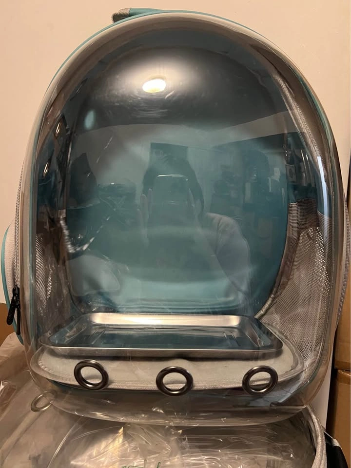 Teal Pet Carrier Backpack w/ Bubble Window - photo 2