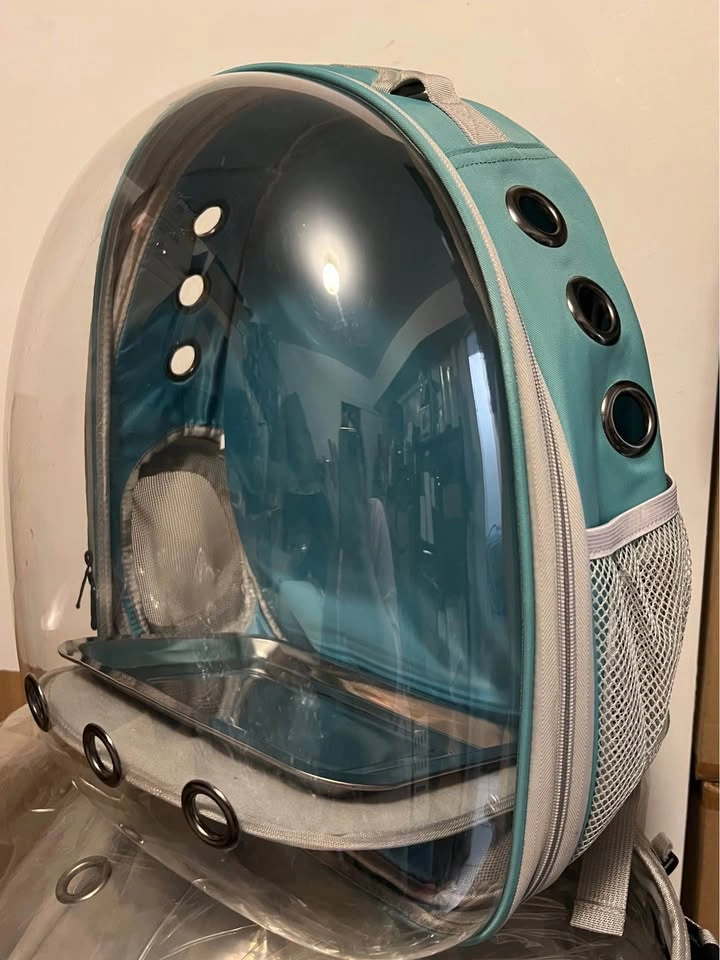 Teal Pet Carrier Backpack w/ Bubble Window - photo 4