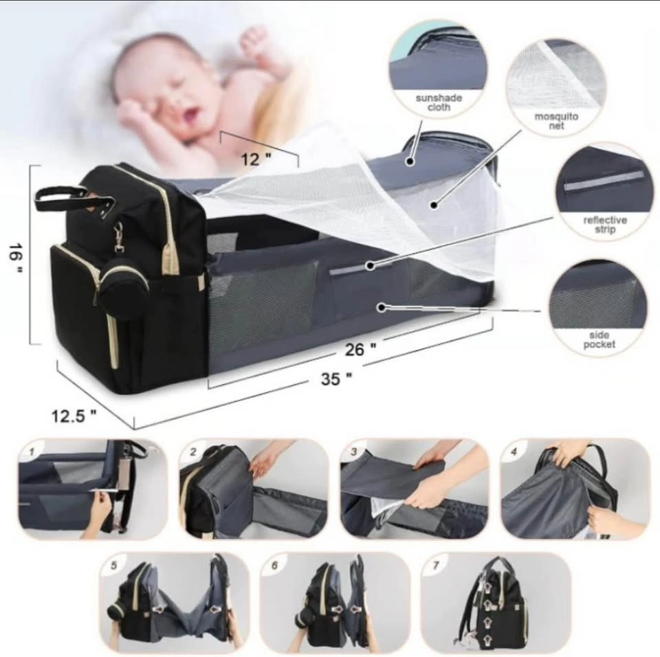 Diaper Bag Backpack, Large Baby Bag for Boys and Girls, Multi-Fu - photo 4