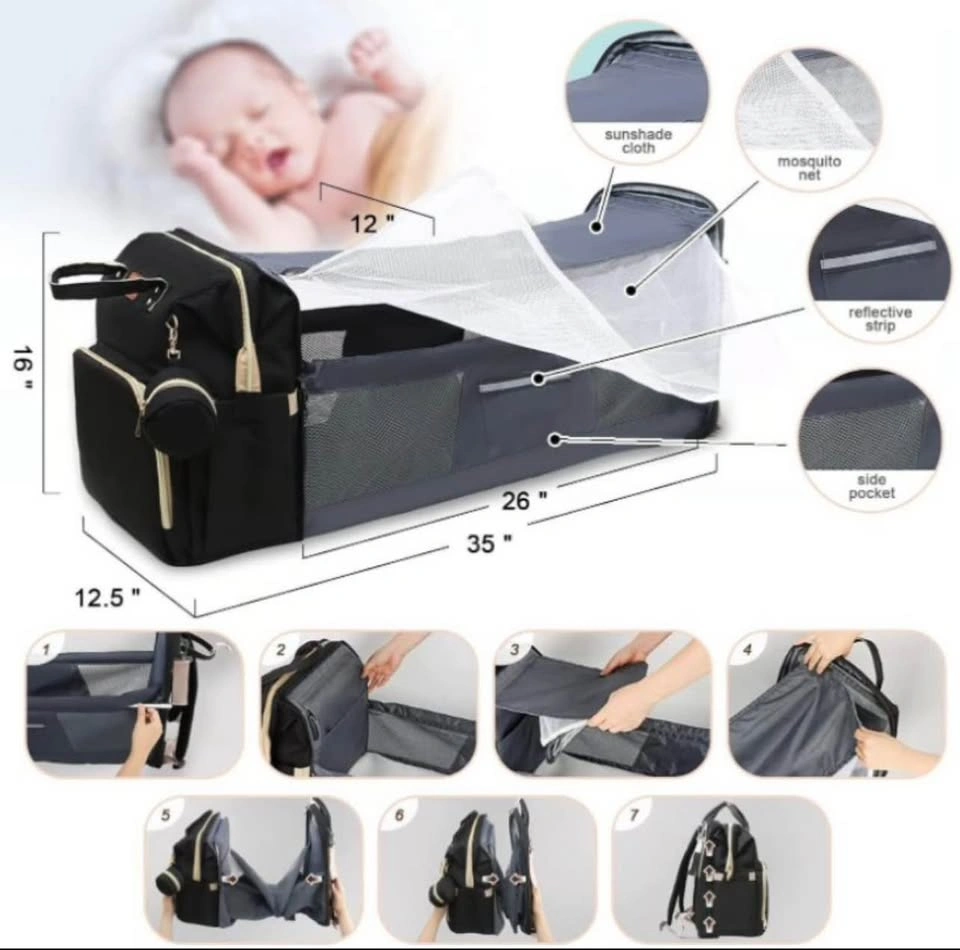 Diaper Bag Backpack, Large Baby Bag for Boys and Girls, Multi-Fu - photo 5