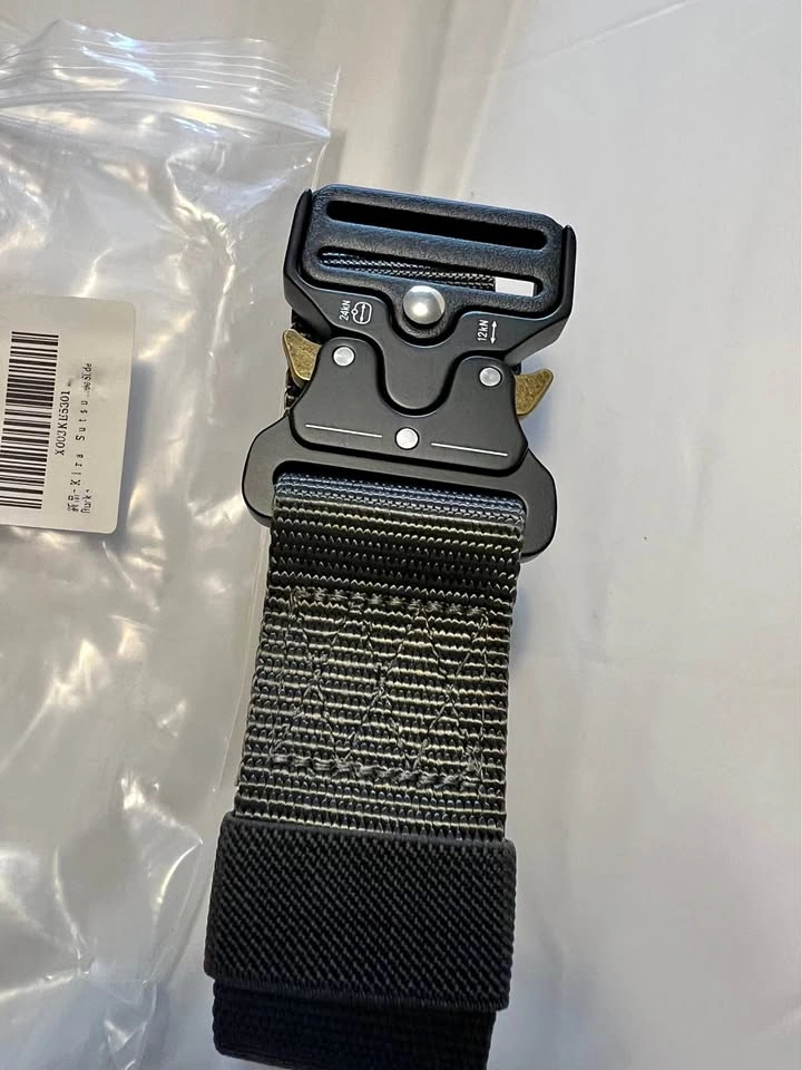 Mens Tactical Belt 1.5" Nylon Web with Auto Buckle