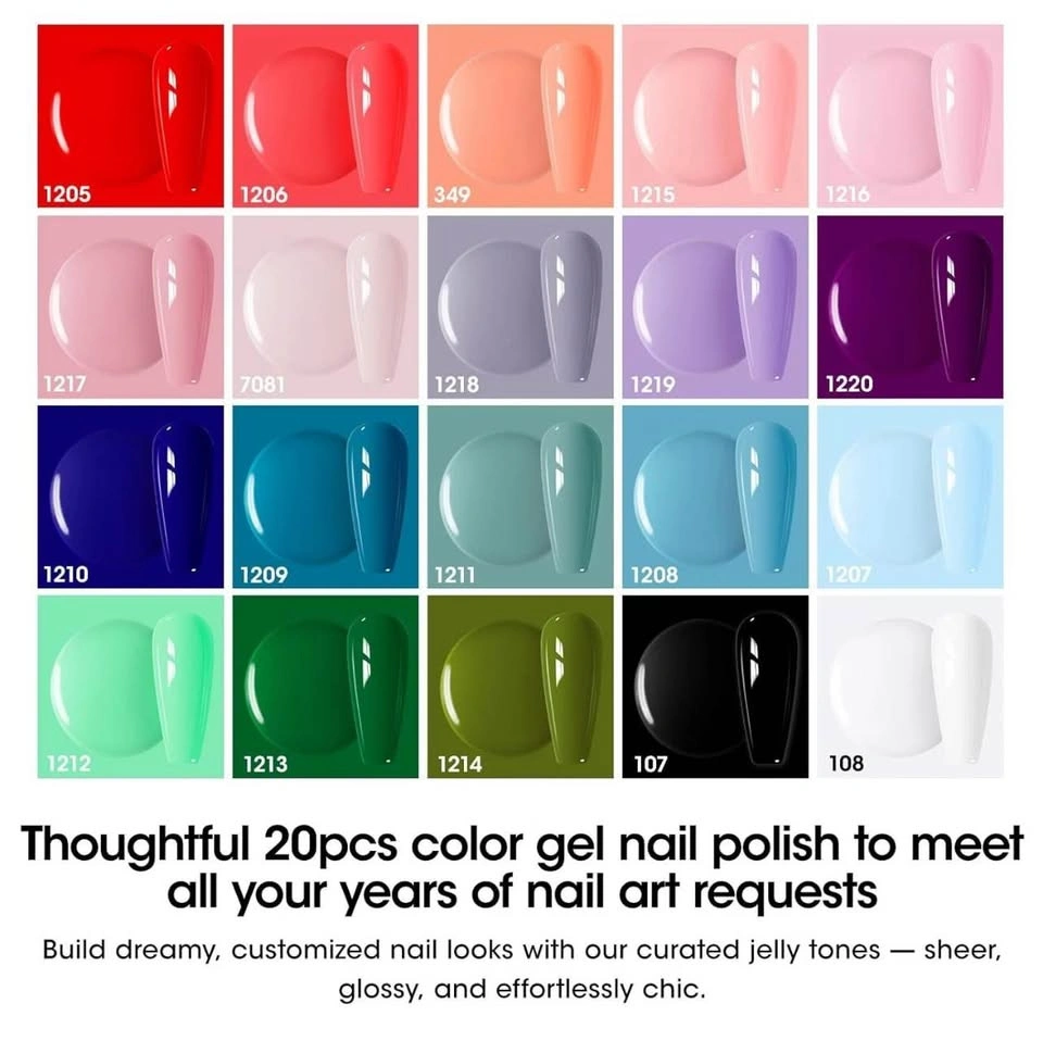 24pcs Gel Polish Set, 20 Colors UV Gel Nail Polish - photo 2