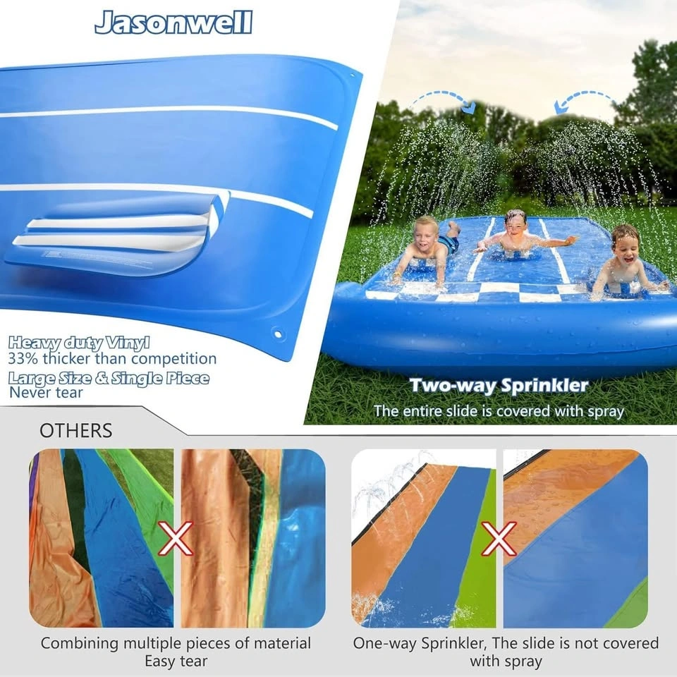 Slip and Slide Lawn Toy - Water Slide for Kids Adults 20ft Extra - photo 5