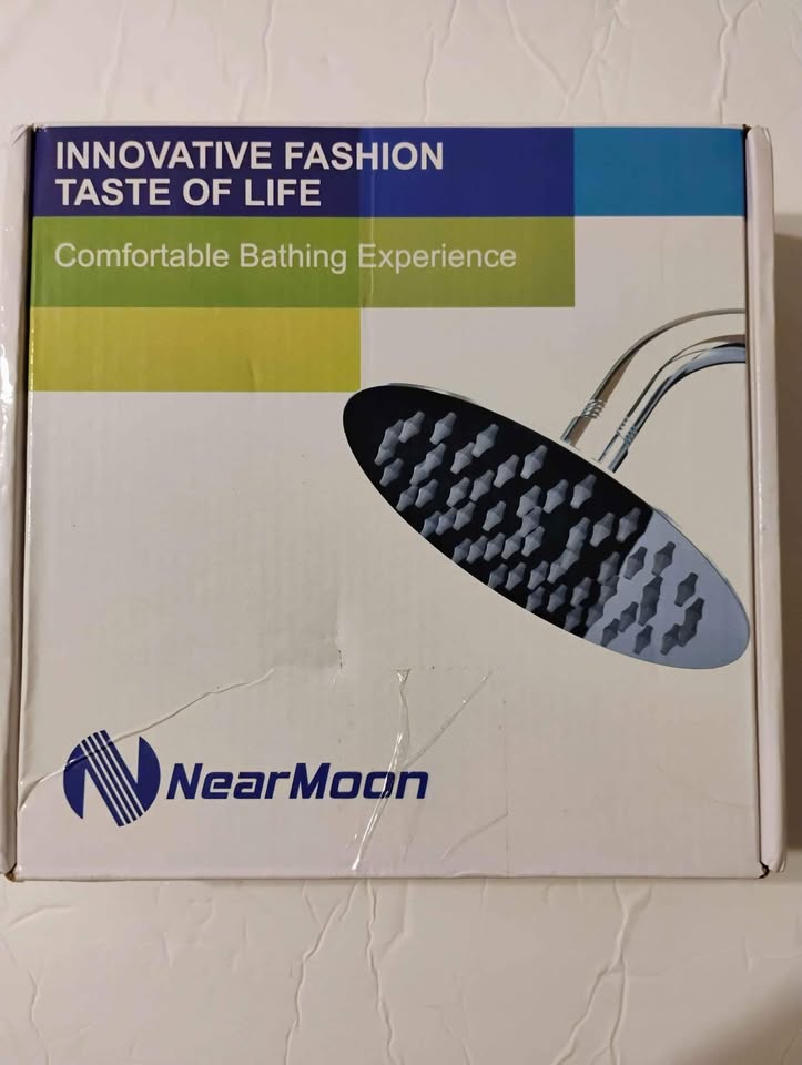 Matte Black Chrome Ultrathin Rainfall Shower Head 8" new - photo 3