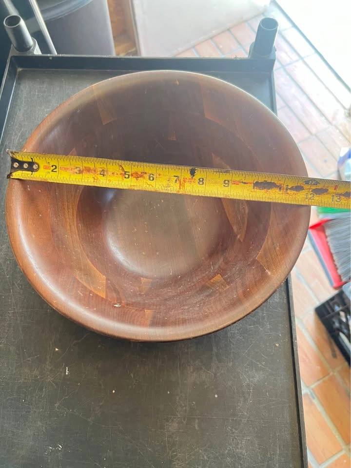 Acacia Wood Serving Bowl - 12" Fruit/Salad Bowl - photo 2