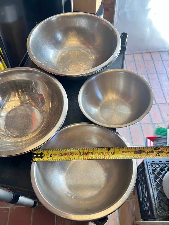 Used Stainless Steel Bowls - Various Sizes