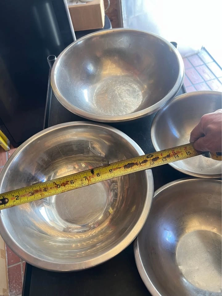 Used Stainless Steel Bowls - Various Sizes - photo 2
