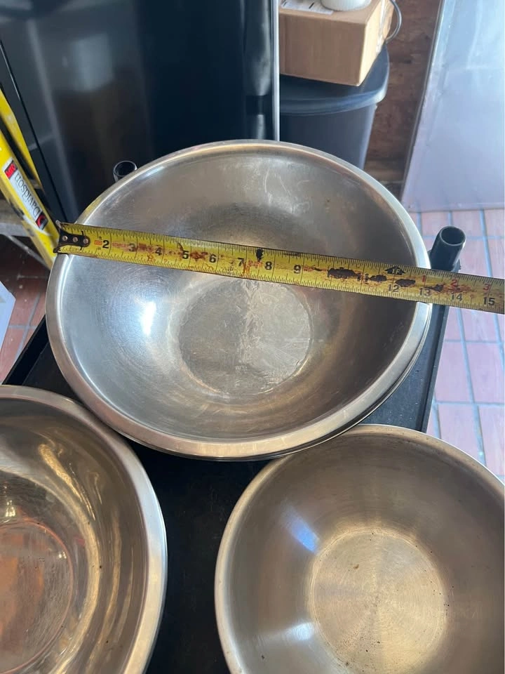 Used Stainless Steel Bowls - Various Sizes - photo 3