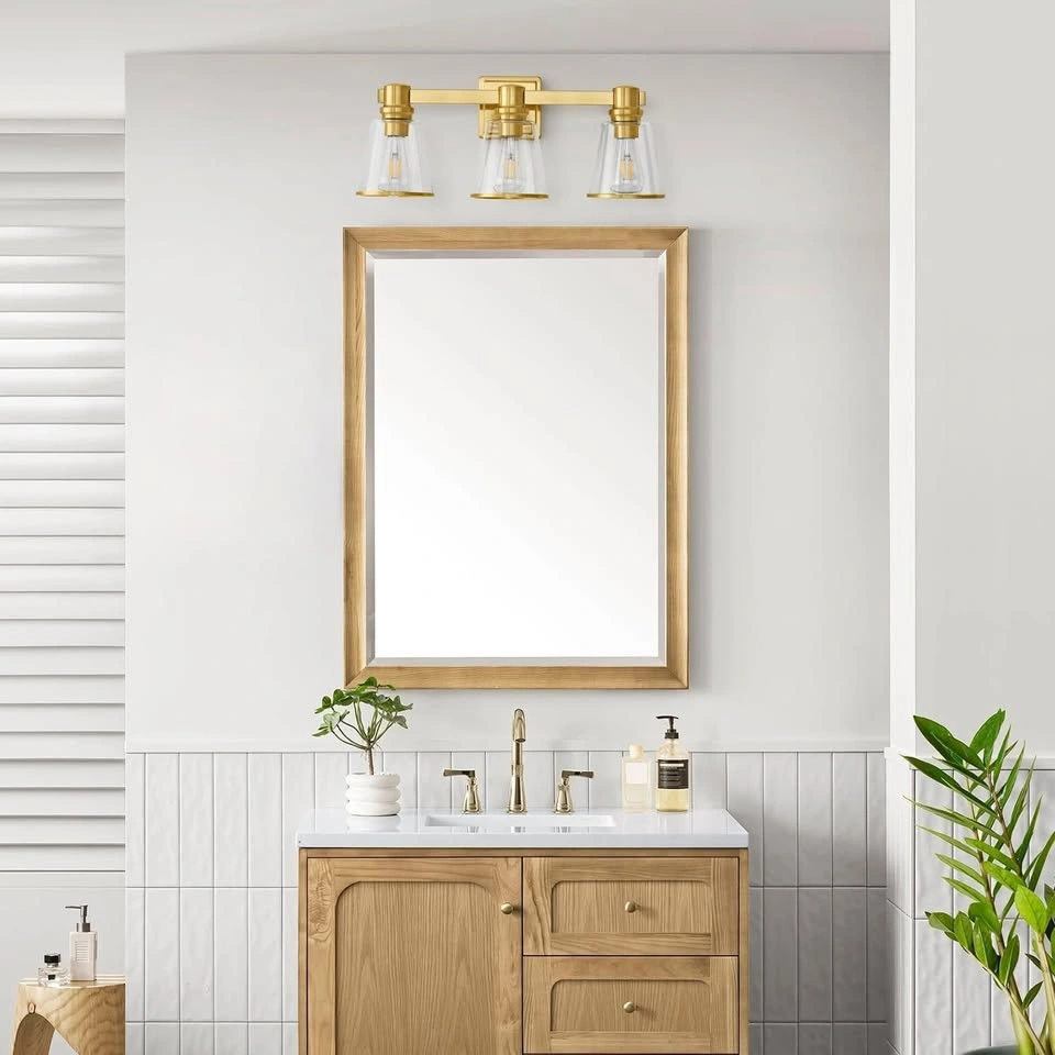 Gold 3-Light Vanity Light Fixture - photo 3