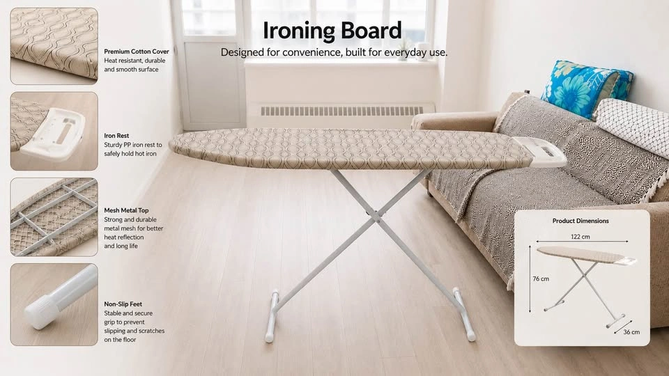 Move Out Sale - Full-Size Ironing Board – Foldable - photo 2