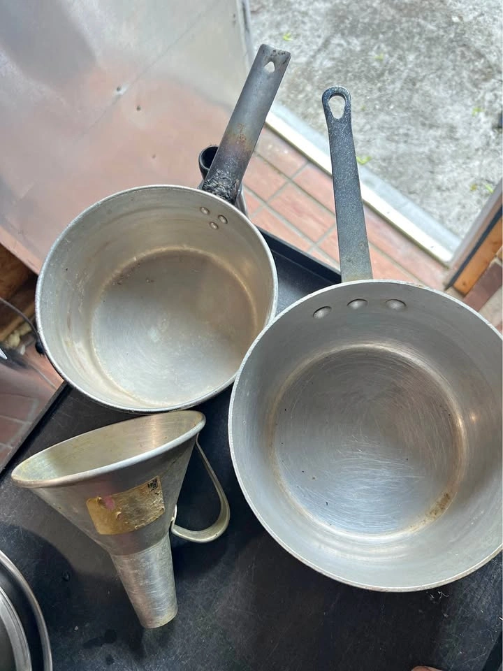 2pc Heavy-Duty Aluminum Sauce Pan & 1pc Funnel - $25