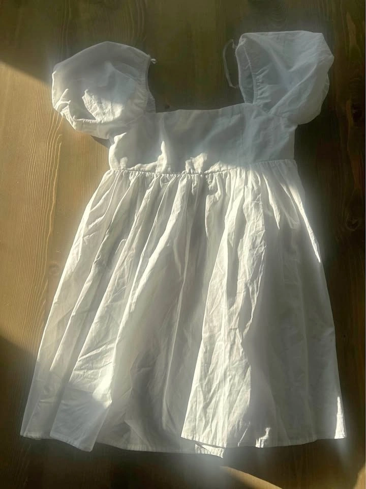 White double linen maternity top (or regular) new never worn