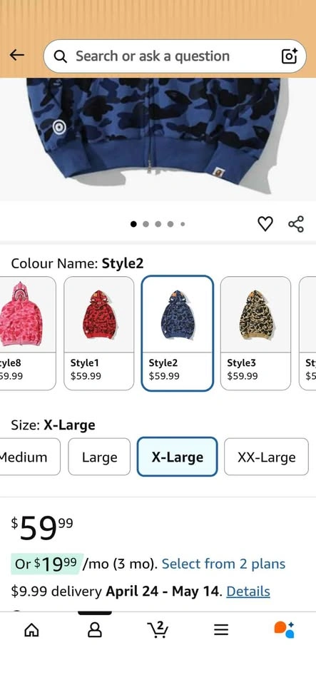 Amazon Ape Hoodies Adult Large - BNIB - photo 4