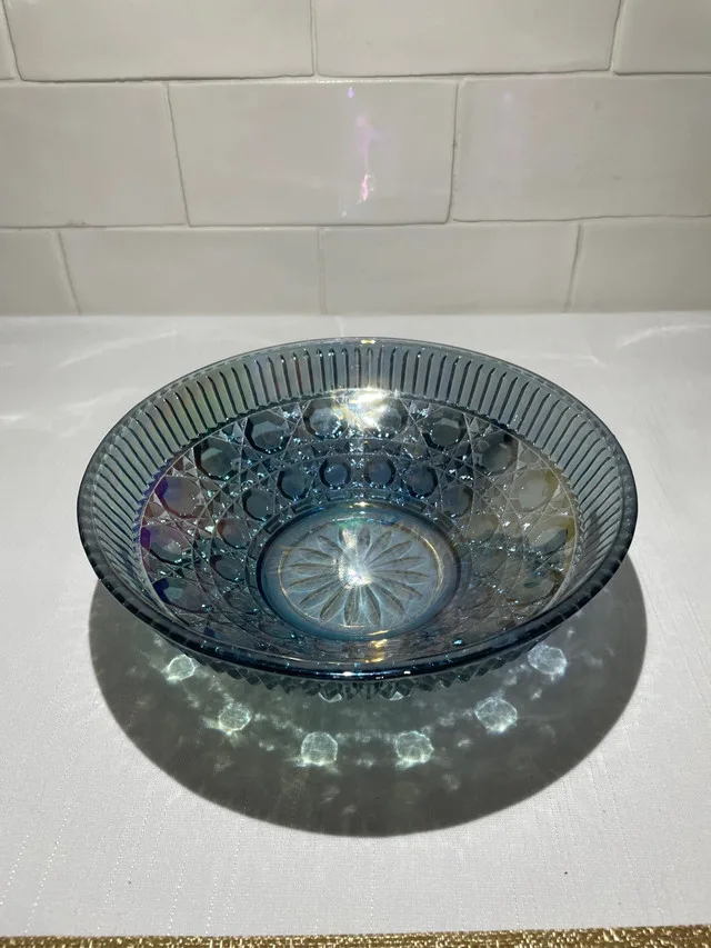 Vintage Carnival Glass bowl image indicator(2)