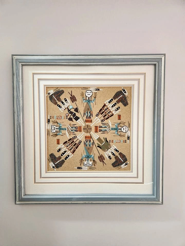 Navajo Sand Painting - "Whirling Logs" Motif