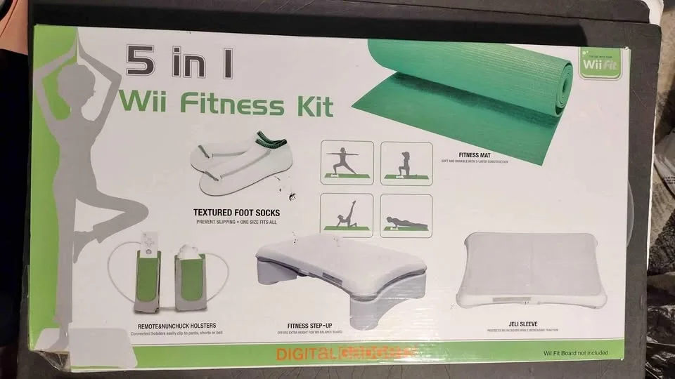 5 in 1 Nintendo Wii Fitness Accessory Kit Exercise Yoga Mat thumbnail