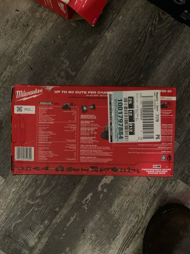 Milwaukee M18 Brushless Grinder - Brand New - photo 2
