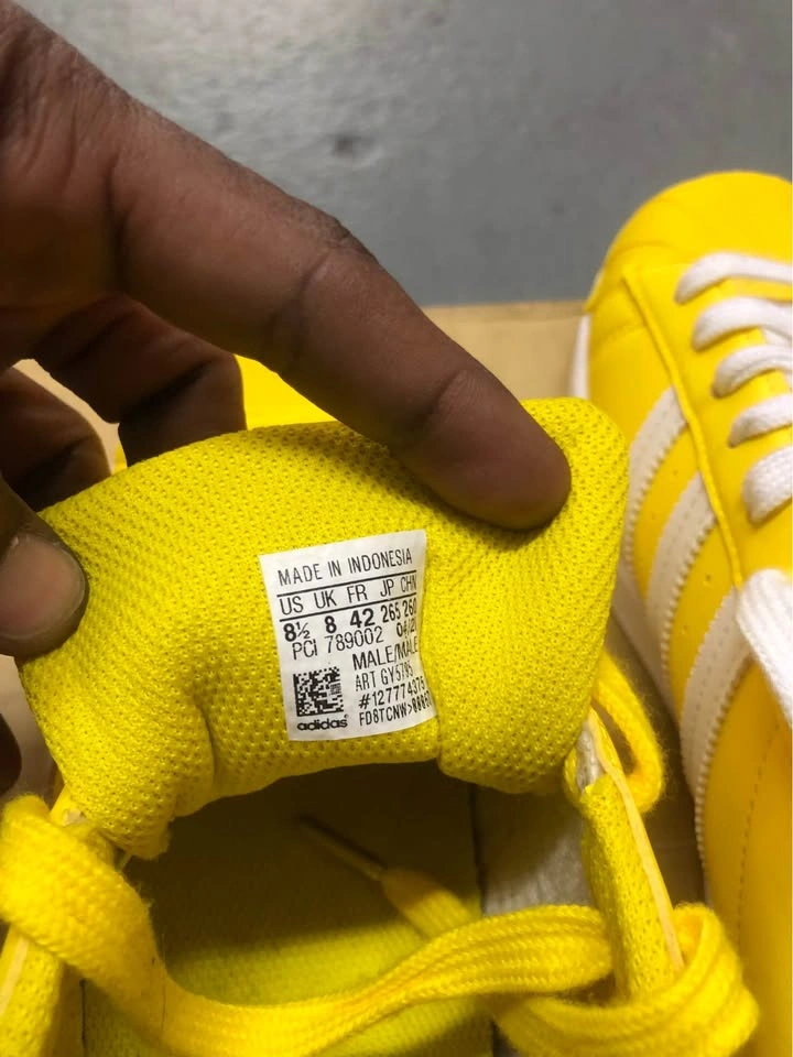 Adidas Superstar Yellow Sneakers - photo 5