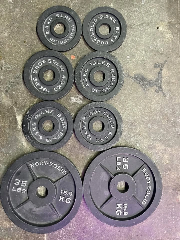 Body-Solid Cast Iron Olympic Plates (LBS)