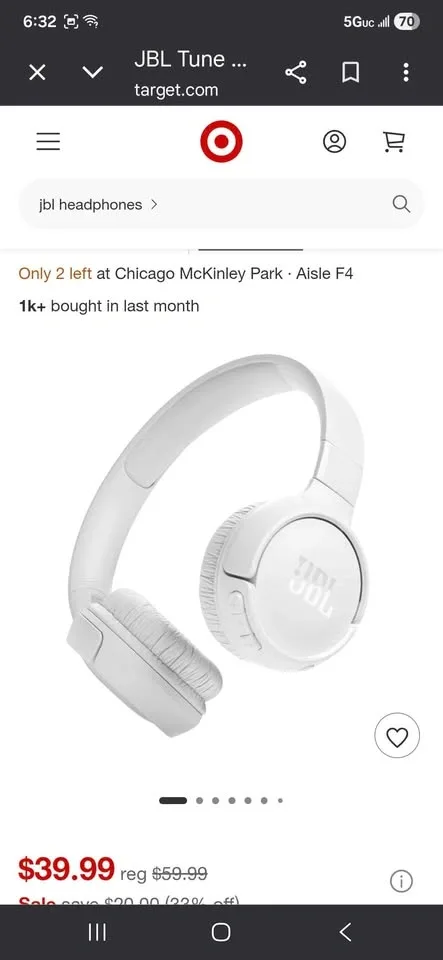 JBL TUNE 520BT Wireless On-Ear Headphones - photo 2