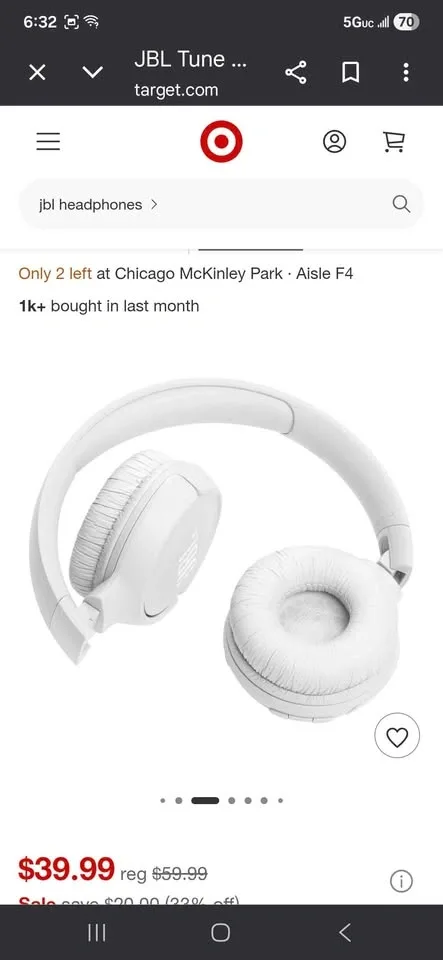 JBL TUNE 520BT Wireless On-Ear Headphones - photo 4