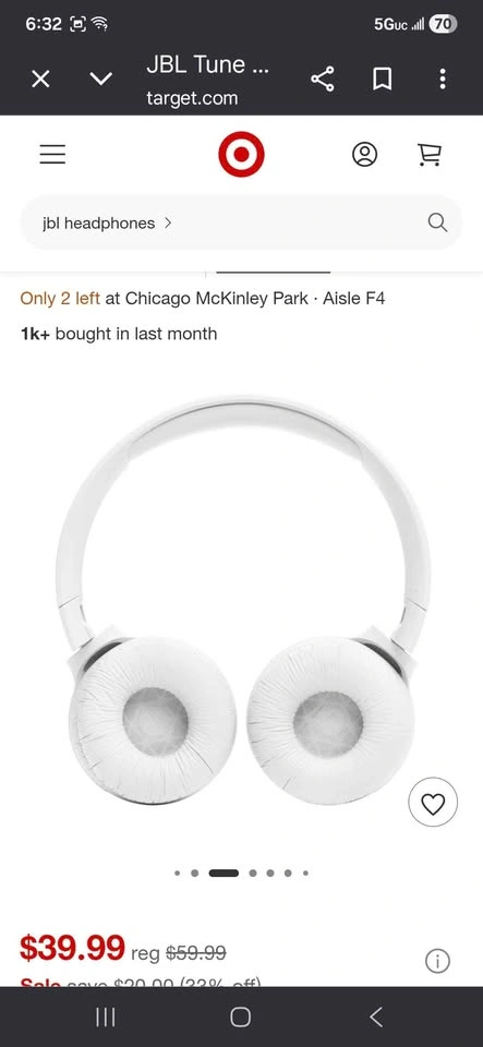 JBL TUNE 520BT Wireless On-Ear Headphones - photo 5