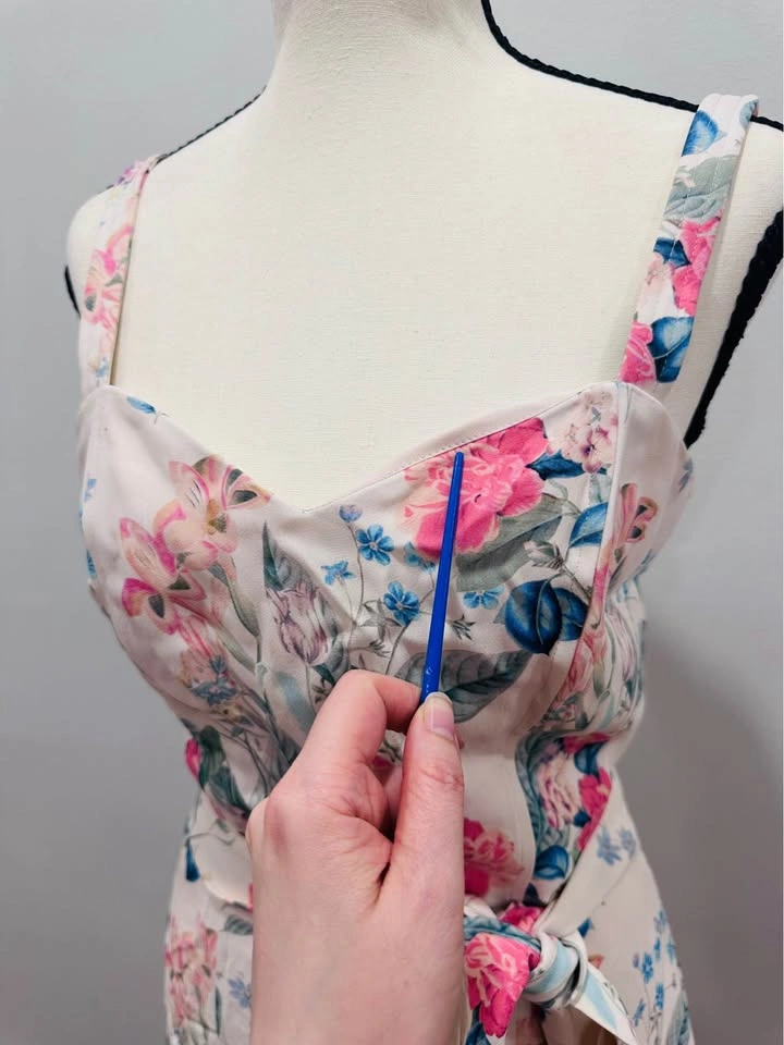 EUC Parker White Floral Mini Dress - photo 3