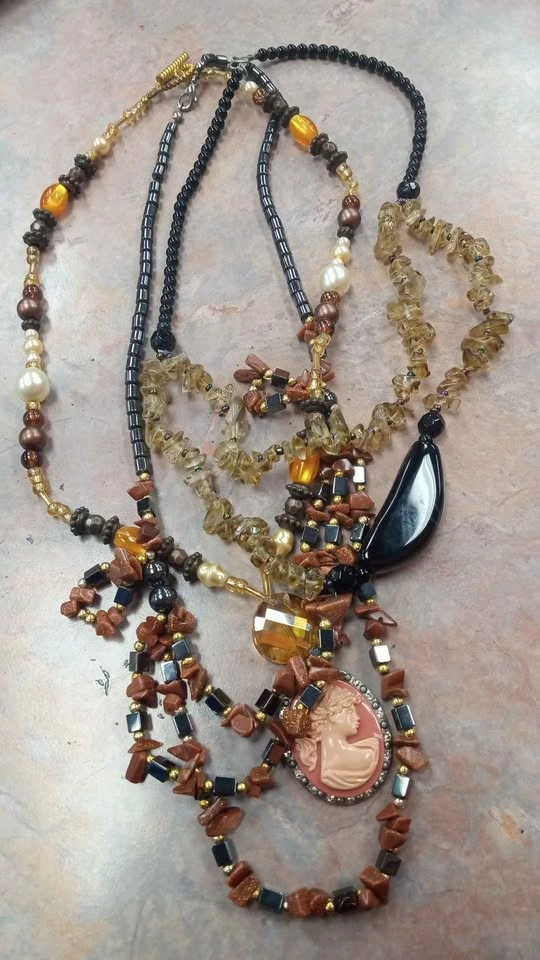 Vintage Bead Necklaces Lot $12 Each or $25 All - photo 2