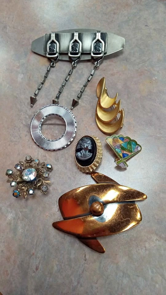 Vintage Brooch and Pin Collection In Variable Condition $5 Each