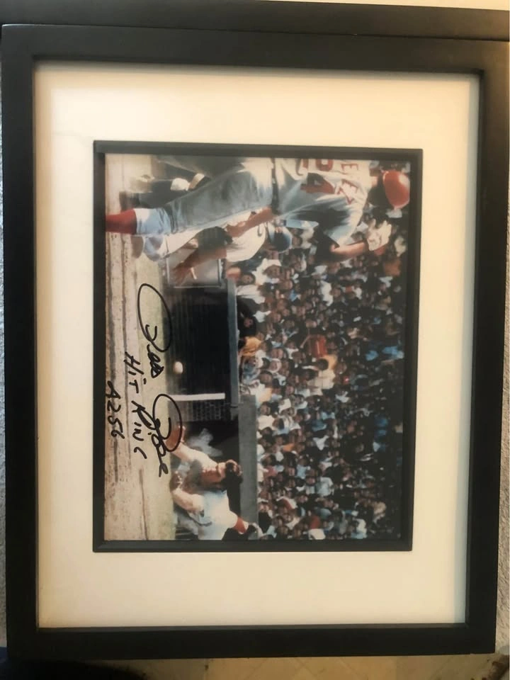2 Authentic Pete Rose Framed Autographed Photos - photo 3