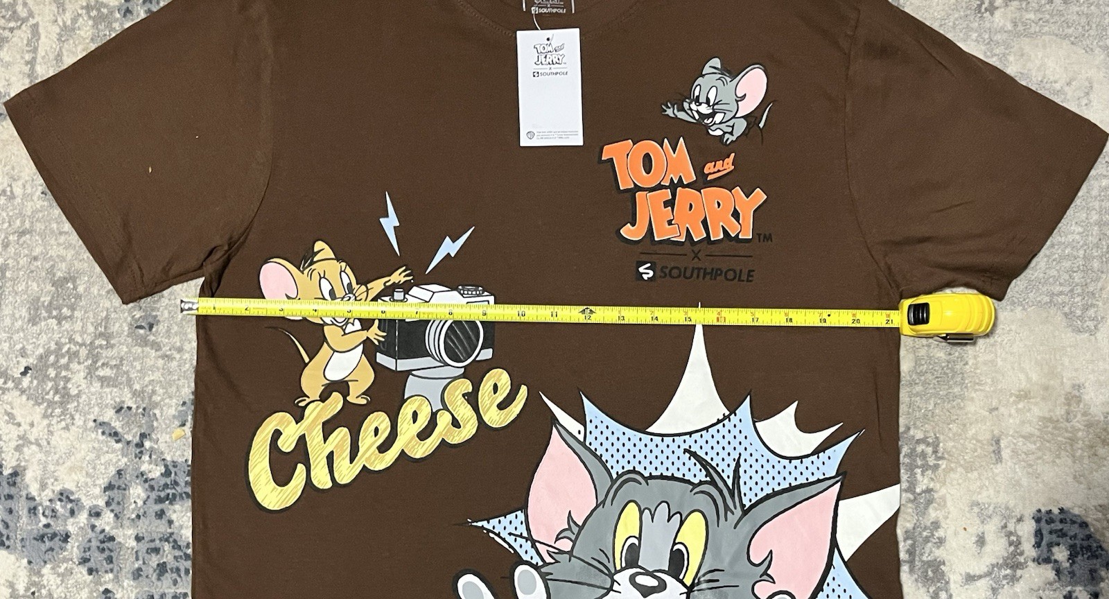 Southpole Tom & Jerry Graphic Tee Brown Men’s Size L - photo 4