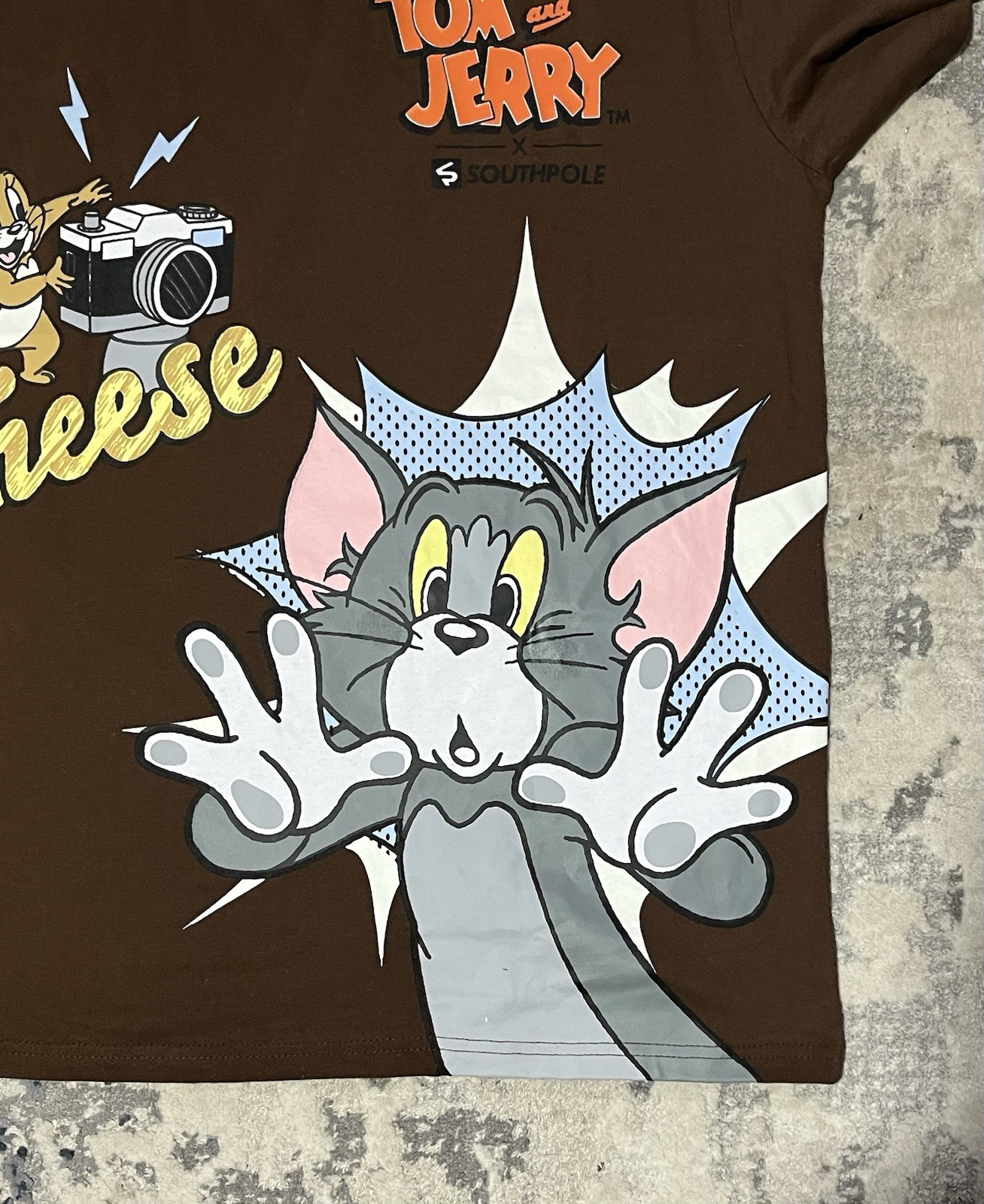Southpole Tom & Jerry Graphic Tee Brown Men’s Size L - photo 5