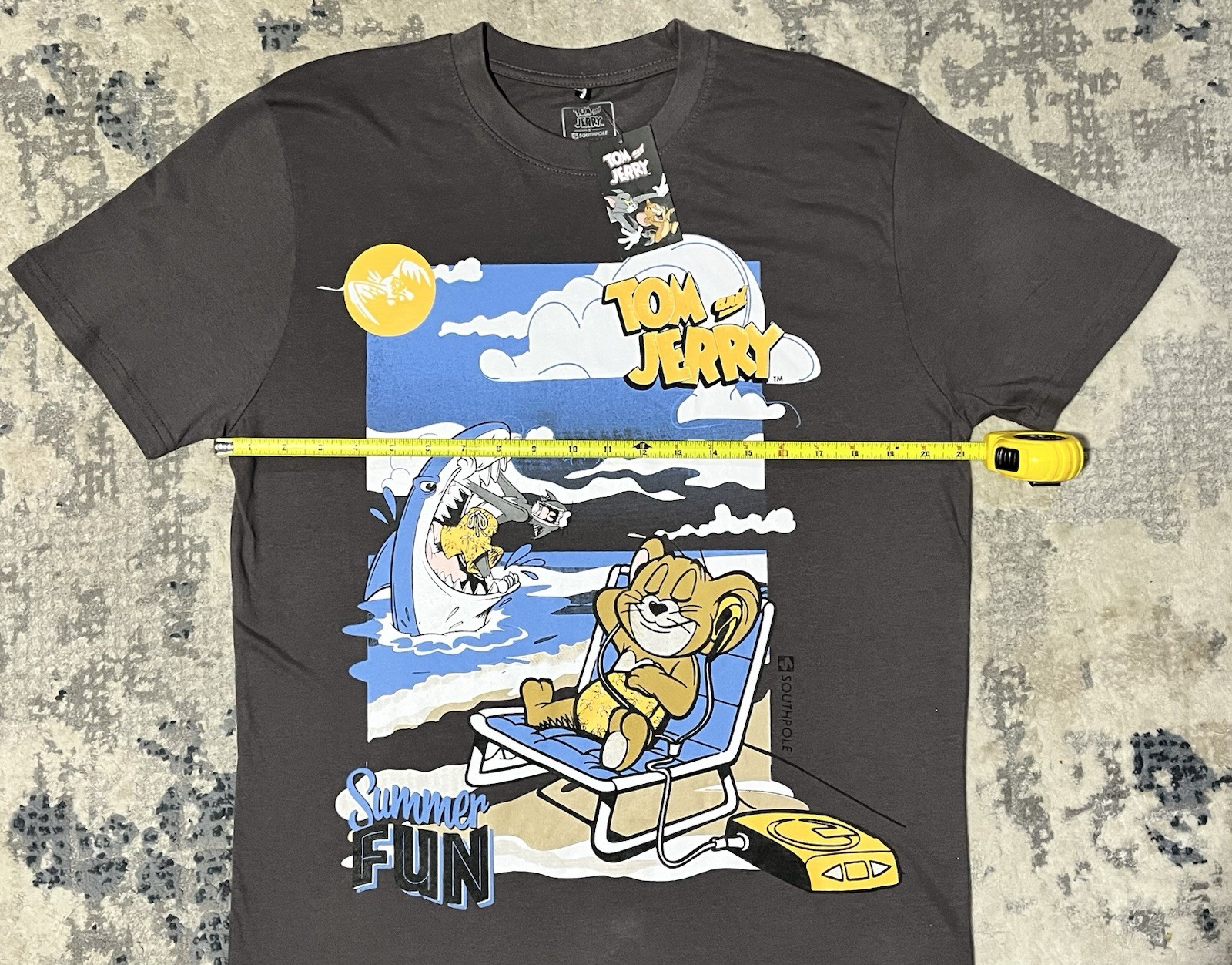 Southpole Tom & Jerry Graphic Tee Dark Gray Men’s L - photo 3