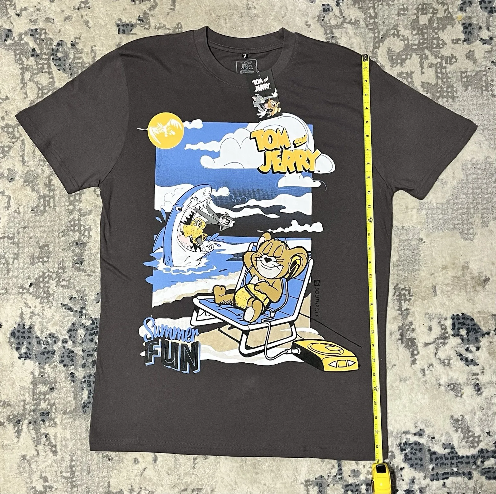 Southpole Tom & Jerry Graphic Tee Dark Gray Men’s L - photo 4