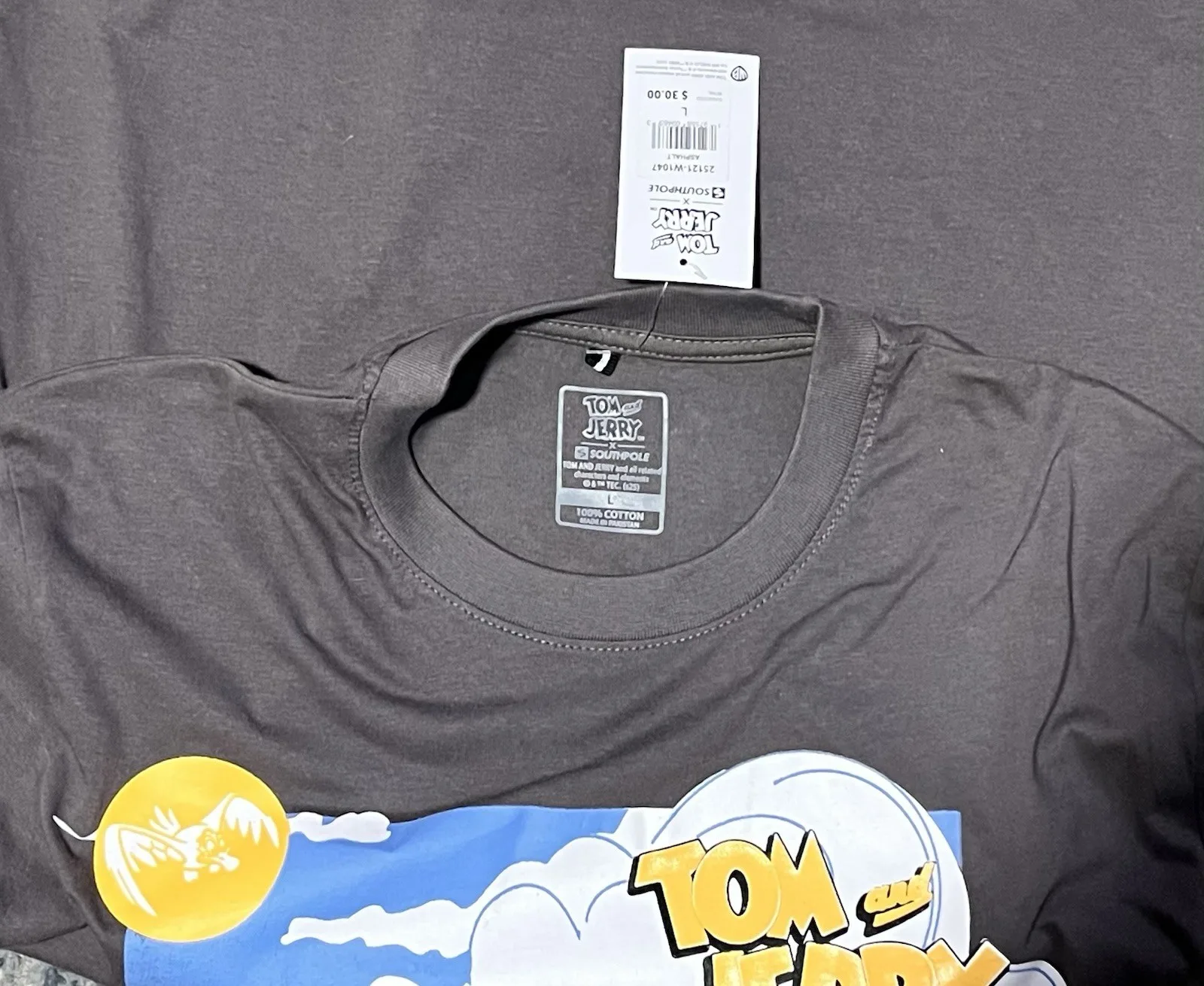 Southpole Tom & Jerry Graphic Tee Dark Gray Men’s L - photo 5