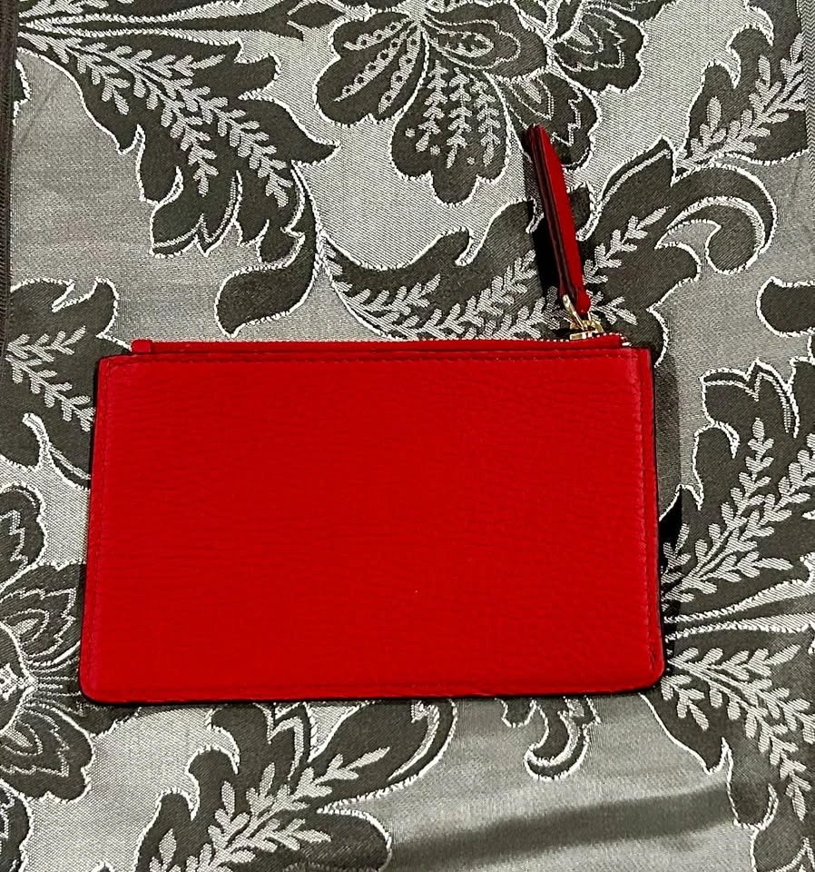 Strathberry Charlotte Zip Pouch – Ruby Red – Brand New - photo 2