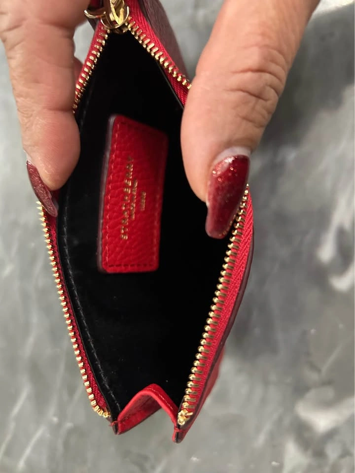 Strathberry Charlotte Zip Pouch – Ruby Red – Brand New - photo 4